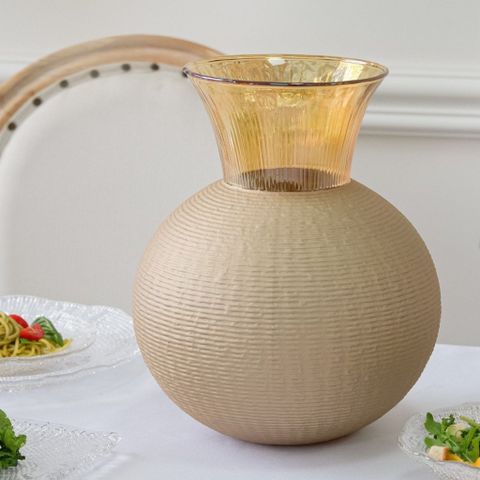 Lọ Hoa Pha Lê IVV Ophelia 30cm Màu Amber - Đồ Trang Trí Tiệc Sang Trọng, Quà Tặng Đặc Biệt Cho Người Thân