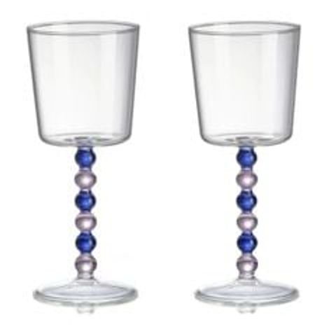 Set 2 Ly Thủy Tinh IVV Collier 300ml - Ly Thủy Tinh Borosilicate Sang Trọng An Toàn với Máy Rửa Chén
