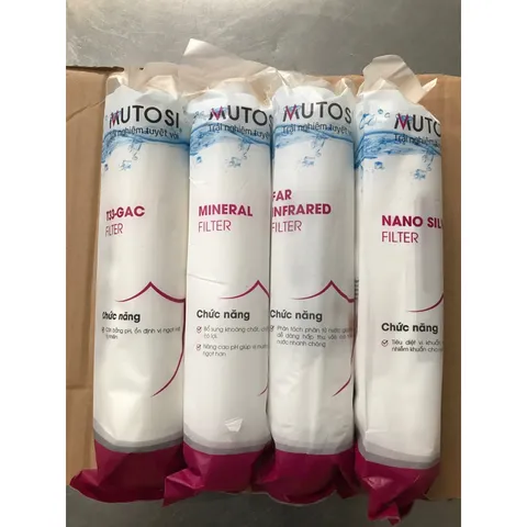 Combo 4 Lõi Lọc Khoáng MUTOSI 5678 - Nâng cao chất lượng nước sạch, hàng chính hãng cho gia đình bạn