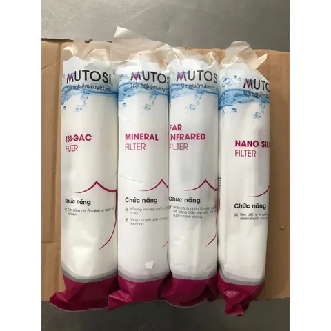 Combo 4 Lõi Lọc Khoáng MUTOSI 5678 - Nâng cao chất lượng nước sạch, hàng chính hãng cho gia đình bạn