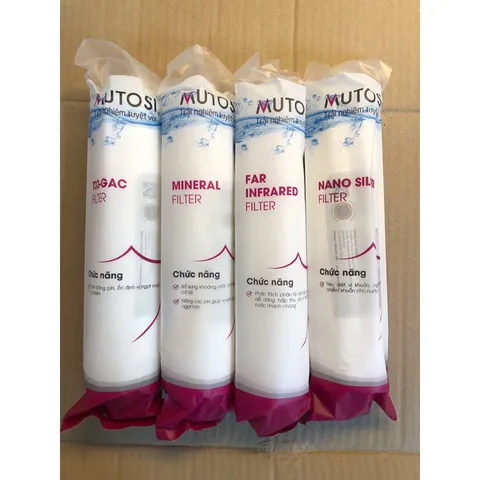 Combo 4 Lõi Lọc Khoáng MUTOSI 5678 - Nâng cao chất lượng nước sạch, hàng chính hãng cho gia đình bạn