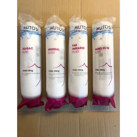 Combo 4 Lõi Lọc Khoáng MUTOSI 5678 - Nâng cao chất lượng nước sạch, hàng chính hãng cho gia đình bạn