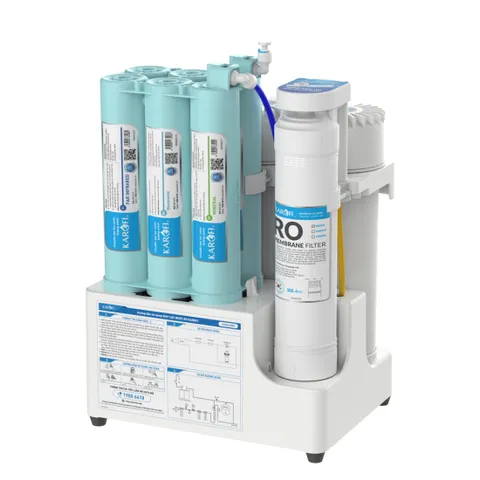 Máy lọc nước RO Karofi KAQ-U50K - Công nghệ Smax 10 lõi - Lọc nước uống trực tiếp - Hàng chính hãng, bảo hành 3 năm
