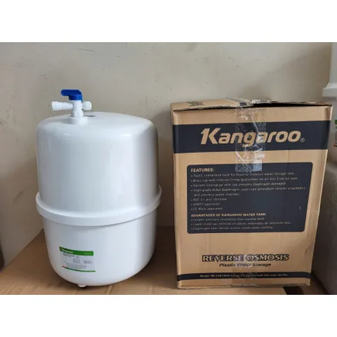 Bình Áp Nhựa 4.2G Kangaroo - Chính Hãng, Tặng Kèm Van Chống Nổ cho Máy Lọc Nước RO, Thiết Kế Bền Bỉ, Hiệu Suất Cao