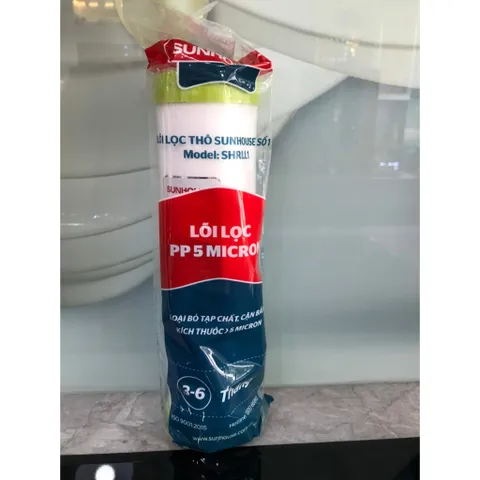 Lõi Lọc Thô 1,2,3 SUNHOUSE Chính Hãng - Bảo Vệ Nguồn Nước Sạch, Loại Bỏ Tạp Chất, Bùn Đất, Kim Loại Nặng