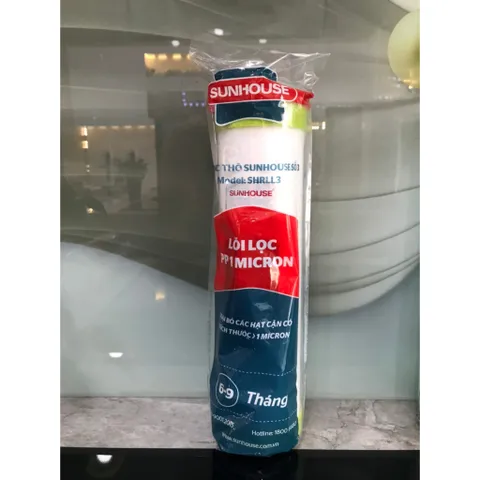 Lõi Lọc Thô 1,2,3 SUNHOUSE Chính Hãng - Bảo Vệ Nguồn Nước Sạch, Loại Bỏ Tạp Chất, Bùn Đất, Kim Loại Nặng