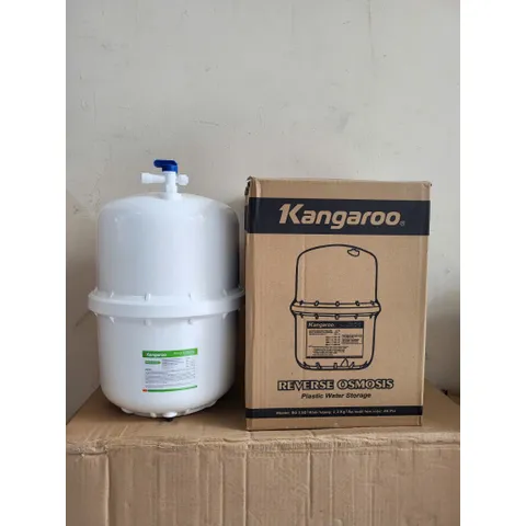 Bình Áp Nhựa 3.5G KANGAROO Chính Hãng - Phụ Kiện Máy Lọc Nước RO, Dung Tích 8L, Kèm Van Bình Áp