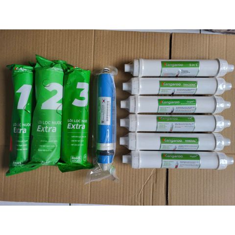 Lõi Lọc Nước Kangaroo Hydrogen cho Máy RO - Thay Thế 10 Lõi, Nước Sạch, Tinh Khiết, Bảo Vệ Màng RO, Thiết Bị Tiện Ích