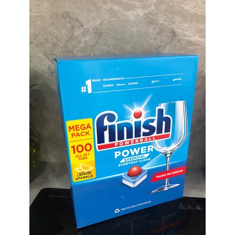 Viên Rửa Chén Finish Essential 100 Viên - Hàng Chính Hãng Châu Âu, Chuyên Dùng Cho Máy Rửa Bát - An Toàn, Hiệu Quả Cao