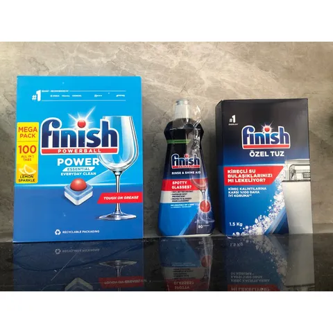 Viên Rửa Chén Finish Essential 100 Viên - Hàng Chính Hãng Châu Âu, Chuyên Dùng Cho Máy Rửa Bát - An Toàn, Hiệu Quả Cao