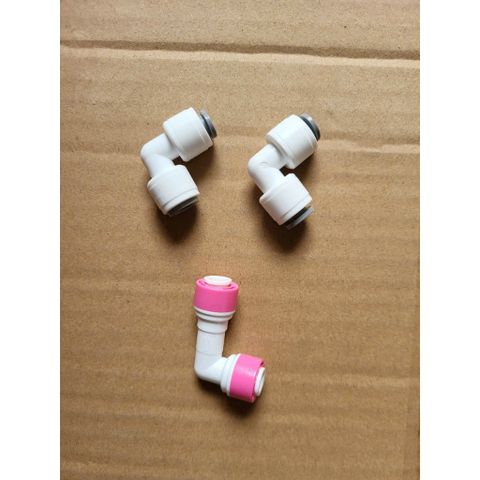 Bộ 2 Co Nối Vuông 6-6 + Van 1 Chiều Góc Nối Nhanh - Dụng Cụ Lọc Nước RO Chống Rò Rỉ Ống Dẫn Nước