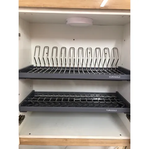 Giá bát cố định EUROGOLD inox 304 cao cấp nan Oval - Thiết kế hiện đại, bền đẹp, hàng chính hãng cho nhà bếp tiện nghi
