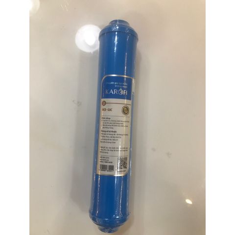 Lõi Lọc Nước KAROFI Số 2 OCB-GAC - Thay Thế Cho Máy Nước, Hàng Chính Hãng, Than Hoạt Tính, Kích Thước 55x265 mm