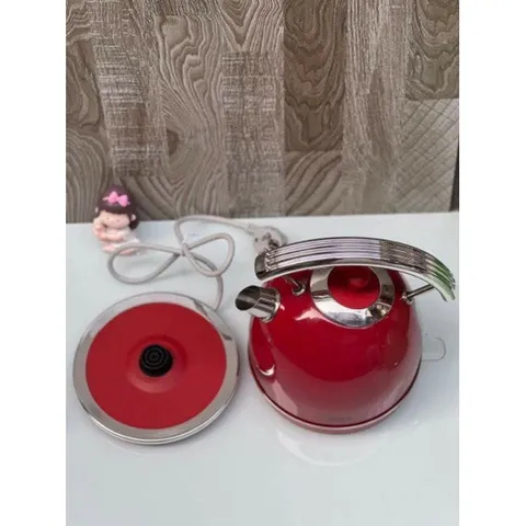 Ấm đun nước siêu tốc Arber 1,8 lít thiết kế theo phong cách Retro với màu đỏ rực rỡ tuyệt đẹp - Bảo hành 12 tháng