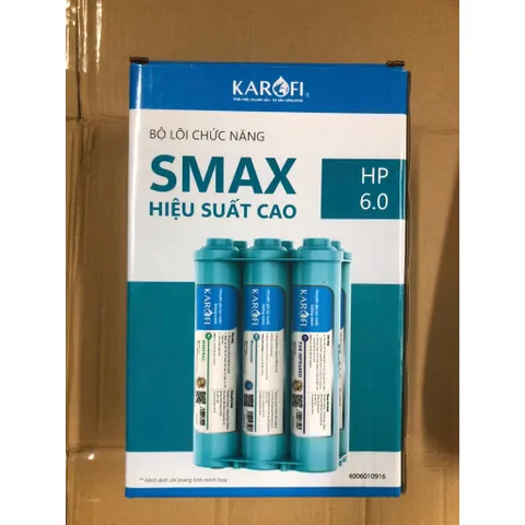 Bộ Lõi Lọc KAROFI SMAX Cao Cấp HP 6.2 & 6.0 - Tăng Cường Khoáng Chất & Chống Lão Hóa, Thay Thế Dễ Dàng, Hàng Chính Hãng