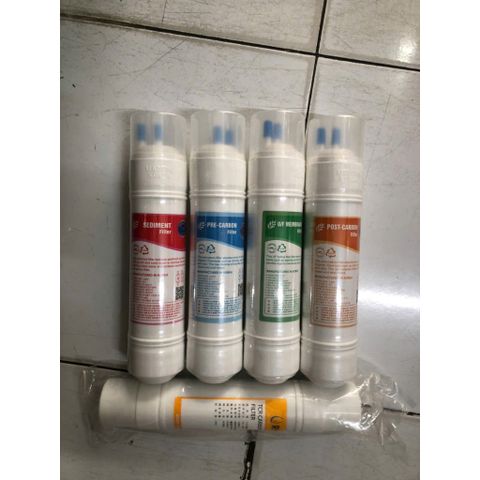 Bộ 5 -6 Lõi Lọc Hàn Quốc 1,2,3,4,5 - Made in Korea - Thay thế cho máy lọc nước Hàn Quốc treo tường