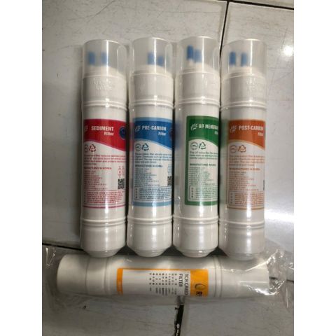 Bộ 5 -6 Lõi Lọc Hàn Quốc 1,2,3,4,5 - Made in Korea - Thay thế cho máy lọc nước Hàn Quốc treo tường