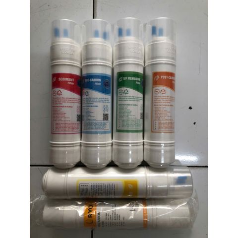 Bộ 5 -6 Lõi Lọc Hàn Quốc 1,2,3,4,5 - Made in Korea - Thay thế cho máy lọc nước Hàn Quốc treo tường