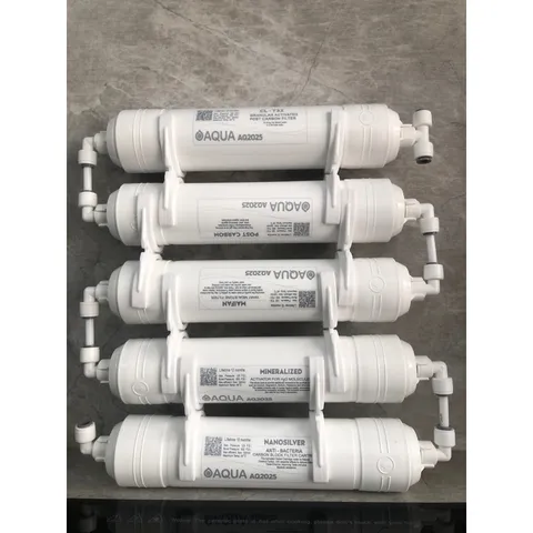Bộ 5 Lõi Lọc Nước AQUA 56789 - Chức Năng Bổ Sung Khoáng Chất - Hàng Chính Hãng, Dễ Dàng Thay Thế