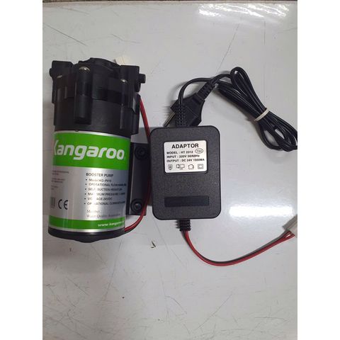 Bơm Tăng Áp KANGAROO KG-P010 24V - Adaptor DC24V 1.5A Hàng Chính Hãng Cho Máy Lọc Nước RO