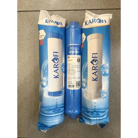 Bộ 3 Lõi Lọc Nước KAROFI 123 Chính Hãng - Thay Thế Model N-e118, B930, Lọc Sạch Hoàn Hảo, Bảo Vệ Sức Khỏe Gia Đình