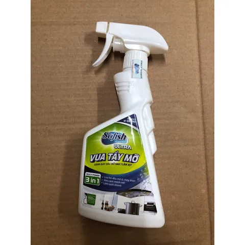 Chai Xịt Tẩy Dầu Mỡ Sofish Ultra 500ml - Tẩy Rửa Nhanh Chóng Nồi Chảo, Lò Nướng - Sản Phẩm Gia Dụng Việt Nam