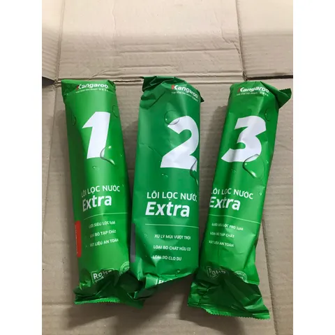 Bộ 3 Lõi Lọc Nước 123 KANGAROO - Lõi Lọc Thô Chất Lượng Cao, Chính Hãng, Bảo Vệ Sức Khỏe Gia Đình