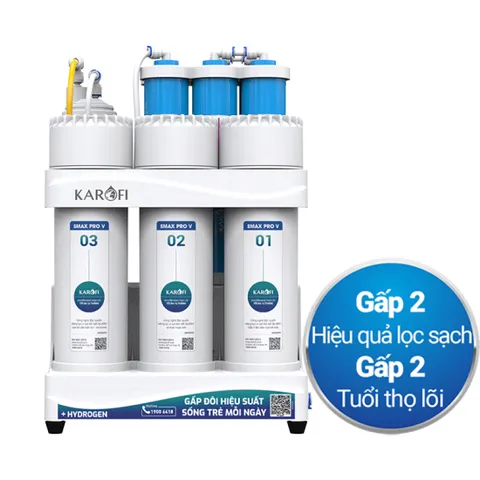 Máy Lọc Nước Để Gầm KAROFI KAQ-U03 Pro - Công Nghệ Lọc Nước Tiêu Chuẩn Mỹ, Bảo Hành 3 Năm, Lõi Lọc 10 Tầng Smax