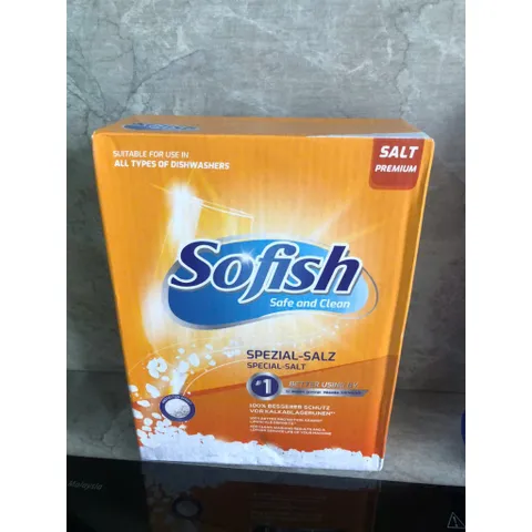 Bộ Sản Phẩm Sofish [Viên Rửa Bát + Nước Làm Bóng + Muối] - Chuyên Dụng Cho Máy Rửa Chén Hiệu Quả, Sạch Sáng Bóng 500ML, 1.6KG