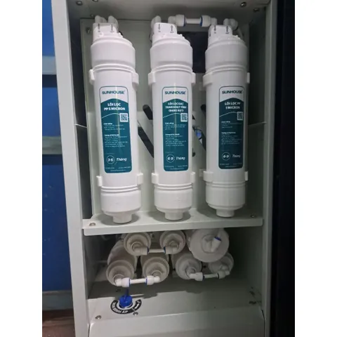 Bộ 10 Lõi Lọc Nước SUNHOUSE Hàng Chính Hãng - Bao Gồm 123 Lõi Đúc, Màng RO và Lõi Khoáng - Thay Cho Máy Lọc Nước SUNHOUSE