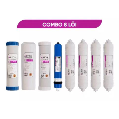 Bộ 8 Lõi Lọc Nước MUTOSI 12345678 cho máy MP285MA - Lọc sạch vi khuẩn, bảo vệ sức khỏe, hàng chính hãng, dễ thay thế