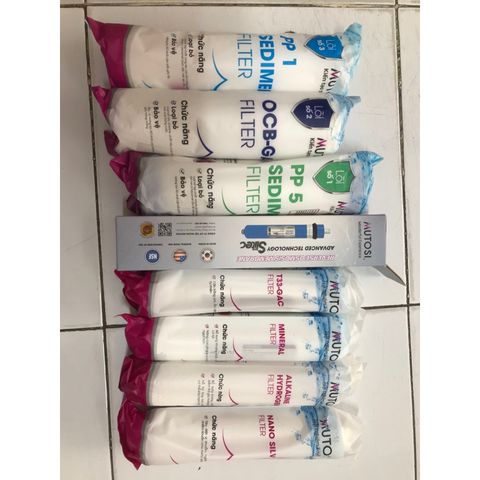 Bộ 8 Lõi Lọc Nước MUTOSI 12345678 cho máy MP285MA - Lọc sạch vi khuẩn, bảo vệ sức khỏe, hàng chính hãng, dễ thay thế