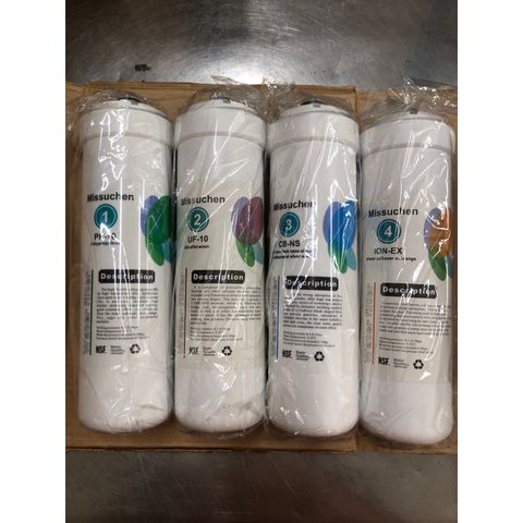 Bộ 4 Lõi Lọc Nước MISSUCHEN 1234 Chính Hãng - Lọc Được Vi Khuẩn, Kim Loại Nặng và Tạp Chất Cho Nguồn Nước Sạch Ẩm Thực An Toàn
