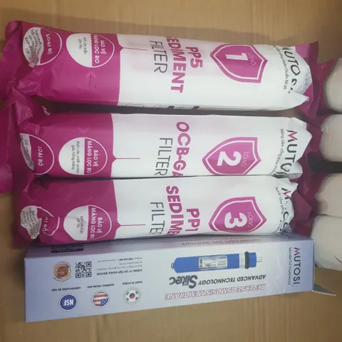 Bộ 9 Lõi Lọc Nước MUTOSI Chính Hãng - Lõi RO, Nano, Khoáng, Hồng Ngoại, Alkaline Hydrogen Cho Máy Lọc Nước MP-192, MP-390U, MQ9-SG