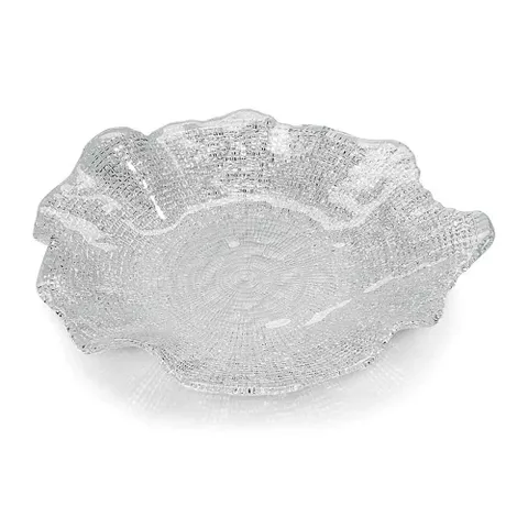 Đĩa IVV Folies Piatto Trắng 22cm - Thủy Tinh Cao Cấp, Thiết Kế Hiện Đại, Sang Trọng Cho Bữa Ăn Đẳng Cấp