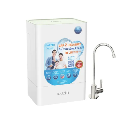 Máy Lọc Nước RO Karofi KAQ-U65 - 10 Lõi Lọc Công Nghệ Smax, Nước Uống Tinh Khiết Chuẩn QCVN 6-1/2010/BYT, Hàng Chính Hãng