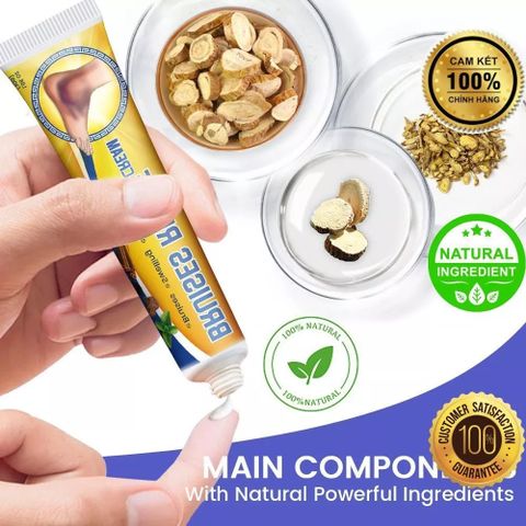 Kem Bôi Vết Thâm Bầm Sưng Xuất Huyết - 100% Thảo Mộc Giúp Tái Tạo Da, Giảm Đau và Sưng Tấy nhanh chóng