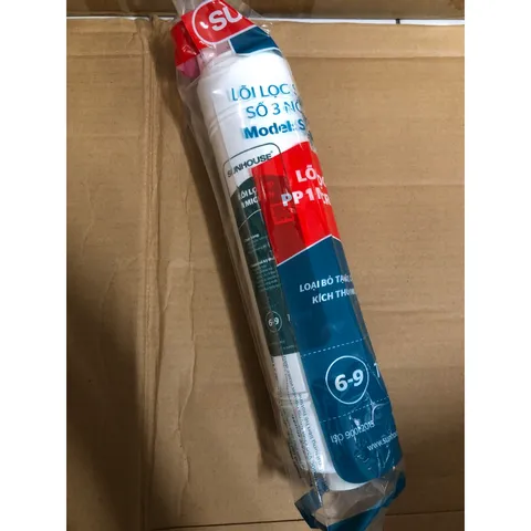 Lõi Đúc Số 3 SUNHOUSE - Lõi PP1 Micron Chính Hãng, Lõi Lọc Thô Thay Thế Cho Máy Lọc Nước SHA76214CK, SHA76215CK, SHA8849K