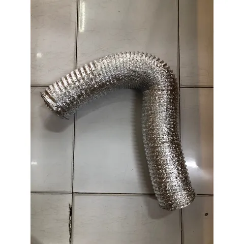 1 Mét Ống Bạc Mềm Phi 125mm - Ống Hút Khói Gia Đình, Chịu Nhiệt, Dễ Dàng Lắp Đặt Cho Bếp Nướng và Hệ Thống Thông Gió