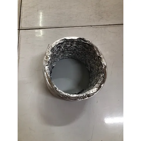 1 Mét Ống Bạc Mềm Phi 125mm - Ống Hút Khói Gia Đình, Chịu Nhiệt, Dễ Dàng Lắp Đặt Cho Bếp Nướng và Hệ Thống Thông Gió