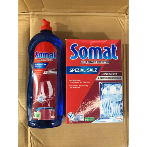 [COMBO] 2 Sản Phẩm SOMAT - [ Muối 1,2 KG + Nước Bóng 750ML] - Dùng cho máy rửa chén