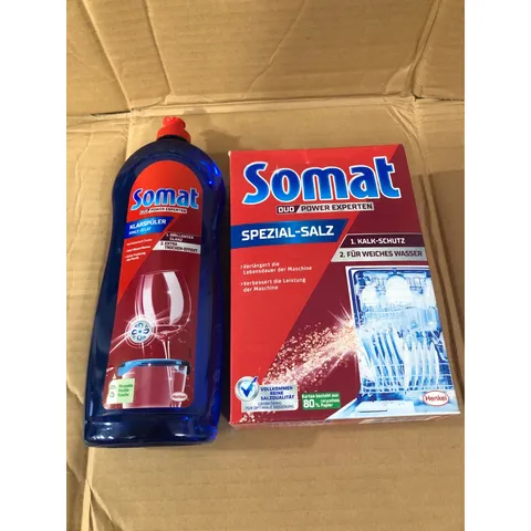 [COMBO] 2 Sản Phẩm SOMAT - [ Muối 1,2 KG + Nước Bóng 750ML] - Dùng cho máy rửa chén