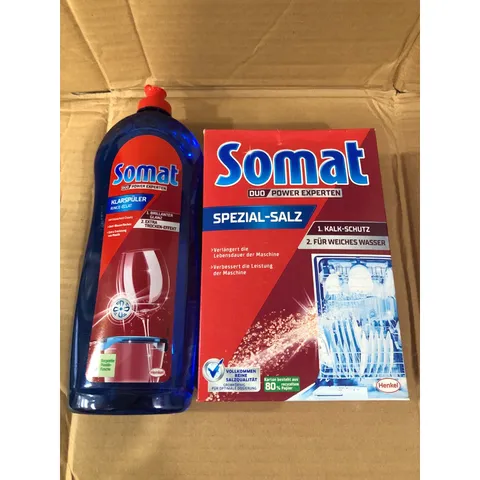 [COMBO] 2 Sản Phẩm SOMAT - [ Muối 1,2 KG + Nước Bóng 750ML] - Dùng cho máy rửa chén