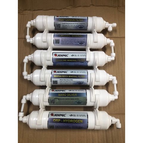 Bộ 6 Lõi Lọc Khoáng JENPEC Chính Hãng - Thay Thế Cho Máy Lọc RO, Cải Thiện Chất Lượng Nước, An Toàn Cho Sức Khỏe