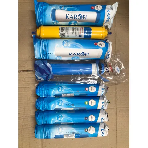 Bộ 8 Lõi Lọc Nước Chính Hãng KAROFI - Thay Thế Máy K8RO-H, Lọc Tạp Chất, Nước Sạch, An Toàn, Bảo Vệ Sức Khỏe