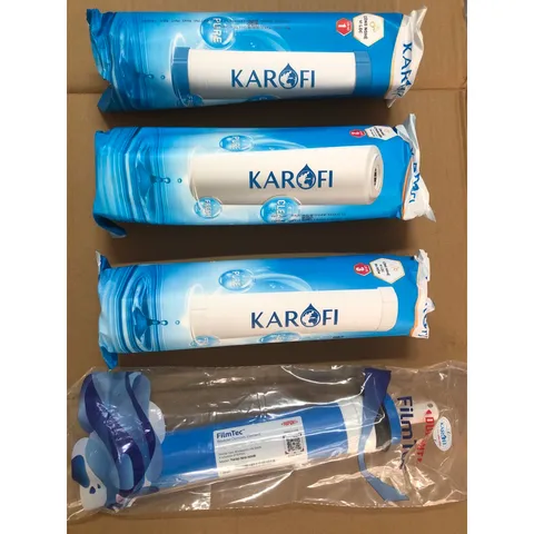 Bộ 4 Lõi Lọc Nước KAROFI Chính Hãng - Smax Duo và Màng RO Dupont Mỹ - Thay Thế Cho Karofi, Kangaroo, Aqua