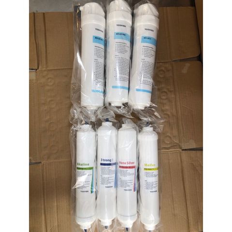 Bộ 7 Lõi Lọc Nước TOSHIBA - Chính Hãng, Thay Thế Máy Nóng Lạnh, Lọc Cặn, Khử Clo, Cải Thiện Nước Uống
