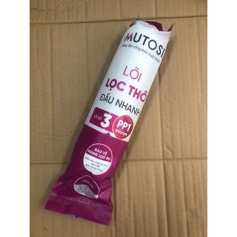 Lõi Lọc Số 3 MUTOSI PP 1 SEDMENT Filter Chính Hãng - Thay Thế Dùng Cho Máy MP-370U, MP-1101, MP-192, MP-390U, MP-350-BKQ