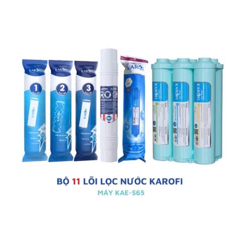 Bộ 11 Lõi Lọc KAROFI Chính Hãng - Thay Thế Máy Lọc Nước KAE-S65 - Lọc Nước Sạch, An Toàn, Hiệu Quả Cao