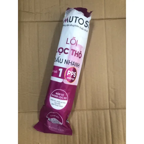 Lõi Lọc số 1 MUTOSI PP 5 Micron - Bộ lọc SEDIMENT Chính Hãng cho Máy Lọc Nước - Loại Bỏ Tạp Chất Hiệu Quả